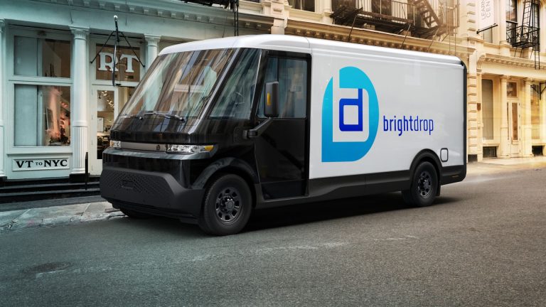 GM cutting jobs, electric van factory with slow motion in slow motion