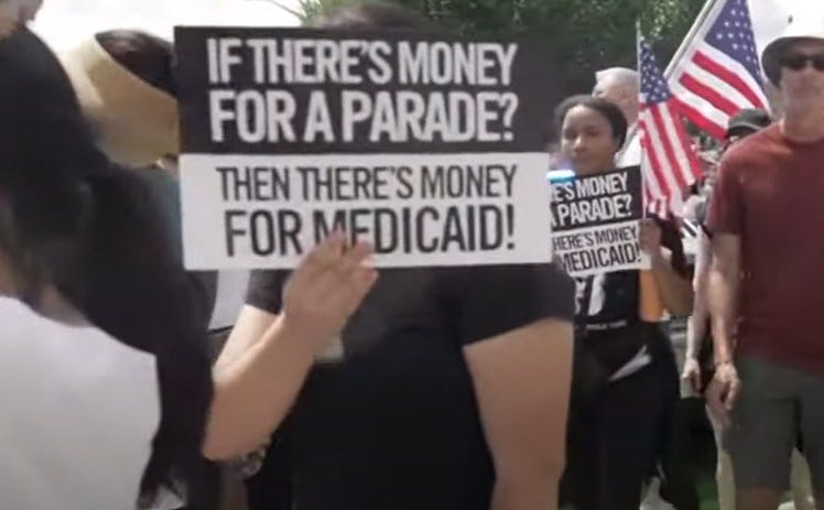 The Trump regime collapses as millions of people protest against his birthday