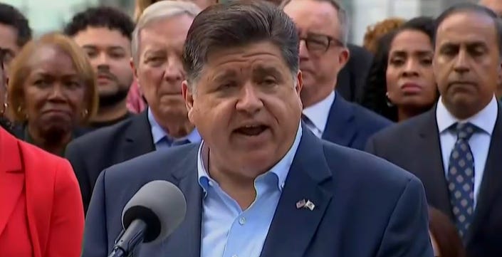 JB Pritzker calls Trump’s mental decline and tells him to stay outside Chicago