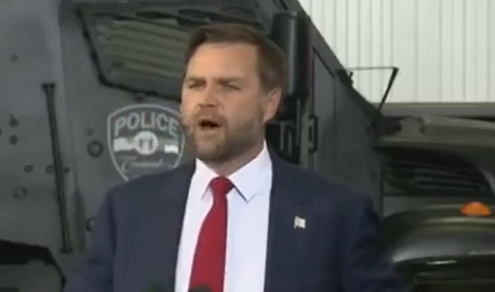 After calling Trump Hitler, JD Vance tells Democrats to stop calling Nazi Republicans